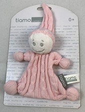 Tiamo Collection Schmusetuch Rosa Puppe Plüschtier Kuscheltuch Schnuffeltuch