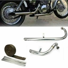 Für Yamaha Virago XV 250 88+ Auspuffanlage Rohr Exhaust Schalldämpfer Heat Wrap