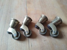 4x Messingrollen Stuhlrollen