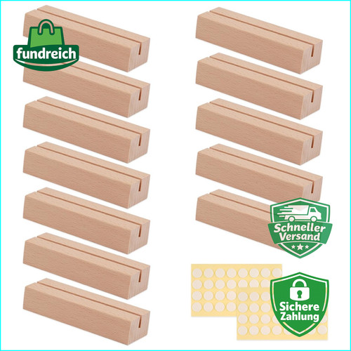 Kartenhalter holz stück - holz, 10