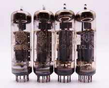 4x TELEFUNKEN ECL86 6GW8 Röhren, geprüft, sehr gut /Tested with strong emissions