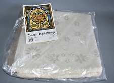 Tiroler Volkskunst Tischdecke mit Franzen 105 x 105 cm Fach #F4