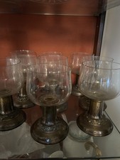 Set 6 alte Weingläser