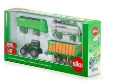 SIKU Spielzeug-Traktor SIKU Farmer, Deutz-Fahr Agrotron X720 (1848) mit Anhänger