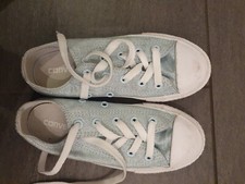 Sparkly Green Glitzer Blau Converse Size 30 Converse All Star Turnschuhe Sneaker