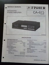 Original Service Manual Fisher