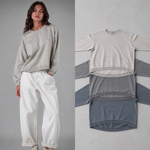 Damen sweatshirt shirt - sweatshirt,