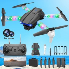 Mini Faltbar WiFi FPV Drohne Mit Dual Kamera Selfie RC Quadrocopter Drone Kinder