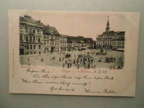 Ansichtskarte leipa 1898 - ansichtskarte,