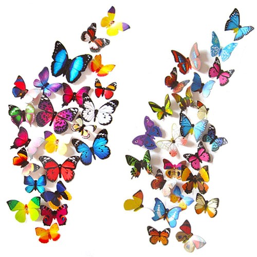Schmetterling wandaufkleber - wandaufkleber, 3d