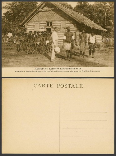 Salomonen alte postkarte - salomonen,