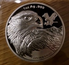 Samoa Golden Eagle 1. Ausgabe 2023 1 oz Silbermünze Proof Auflage: 10000 Stück