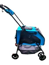 Hundewagen (geeignet z.B. für  Yorkies) mit abnehmbarer Tragetasche