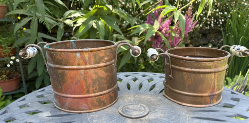 Vintage kupfer jardiniere - vintage,