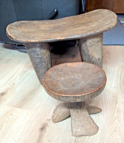Afrikanischer luba hocker aus - luba,