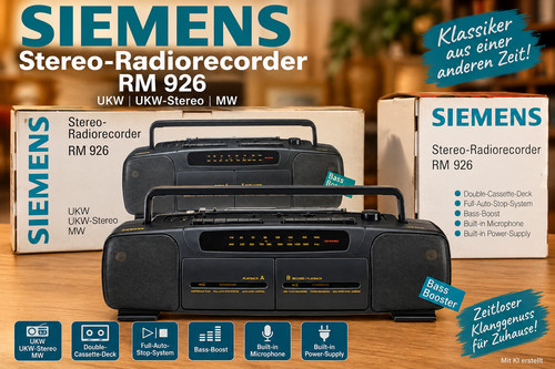 Siemens stereo radiorecorder - siemens, stereo-radiorecorder