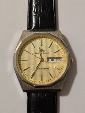 Meister Quarz Day-Date 33mm Unisex Vintage Armbanduhr