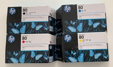 4x original hp designjet 80 schwarz hp c4871a c4846a c4847a designjet 1050 1055