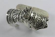 GELENK RING GLIEDER RING GOTHIC BIKER SILBERRING 925 ECHT SILBER / 586