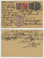 121913 - Ganzsache DP 2, ZuF Bezirksamt Ulm - 30.6.1922 nach Tomerdingen