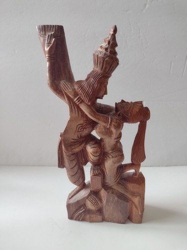 Vintage rosewood radha krishna - radha,