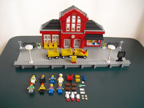 Lego 2150 bahnhof station - 2150, rot