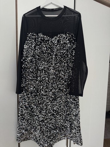 Damenkleid mit pailletten - mit,
