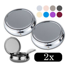 2x Taschenaschenbecher Metall