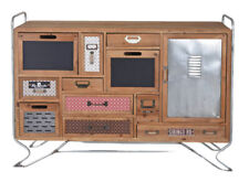 Loft Anrichte Vintage Sideboard Schubladenschrank Metall Holzkommode Industrie