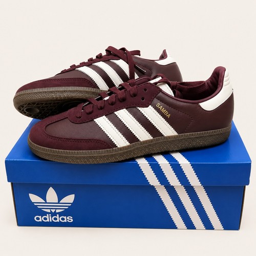 Adidas samba maroon white - og,