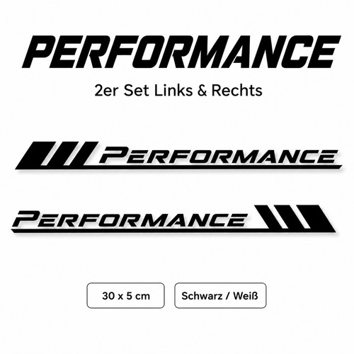 Performance aufkleber 2er set - performance,