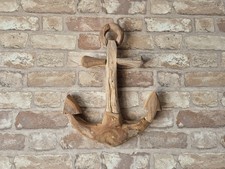 Anker teak skulptur 40cm - anker,