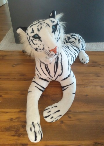 Stofftier weißer tiger - weißer,