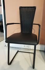 Bacher die Collection Giacomo Black Edition Stuhl m. Armlehne Freischwinger