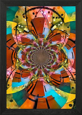 optische Täuschung gerahmtes