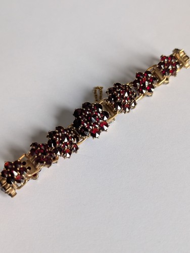 Antik granat armband - antik,