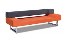 Couch Sofa 3 Sitz Orange