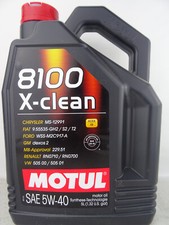Motul 8100 5W40 X-Clean Motoröl SAE 5W-40 Motorenöl Öl Benzin Diesel 5Liter 