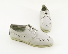 Schnürer Picnic Halbschuhe Cut-Outs Leder weiß Gr. 38