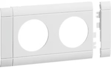 Hager GB080209016 Blende, 2-fach Steckdose zu Oberteil, 80mm, verkehrsweiß