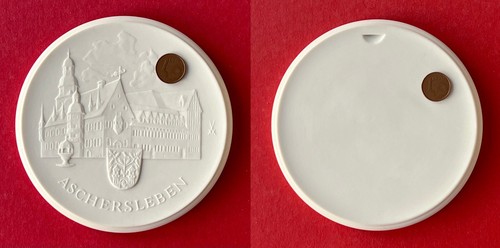 Ddr porzellan medaille - ddr,