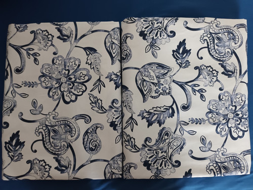 Gardinen blumen motiv - gardinen, blau