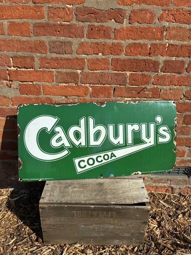 Green cadburys cocoa emaille - cadburys,