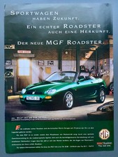 Der neue MGF Roadster MG Oldtimer Cabrio 1997 Vintage Ad Werbung Reklame