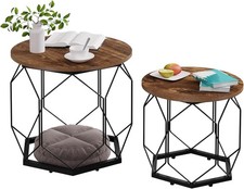 2er Set runde Couchtische mit