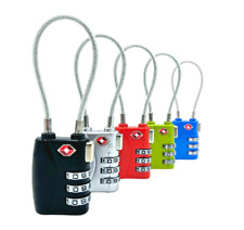 TSA Kofferschloss mit Stahlseil  ✅ Zahlenschloss | Reiseschloss Vorhängeschloss