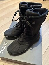 Ecco Solice High Damen Winterstiefel Boots Gr.38 Schwarz Gebraucht Top Zustand