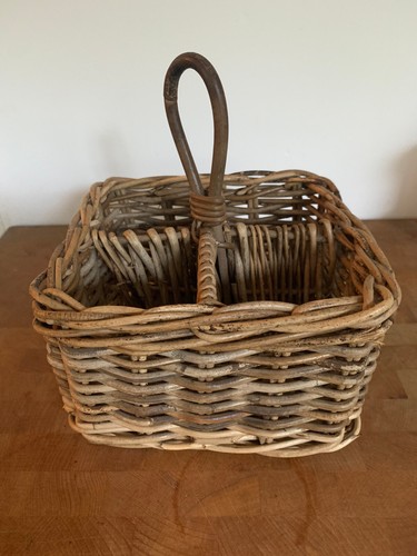 Vintage flaschenweidenkorb - vintage,