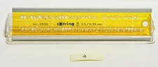 rOtring 5518 Schriftschablone 3,5 mm, kursive Schrift
