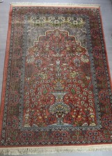 Teppich Seide Läufer Handgeknüpft Traditionell Perser Orientteppich AG226